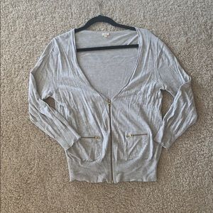 J. Crew Zipper cardigan